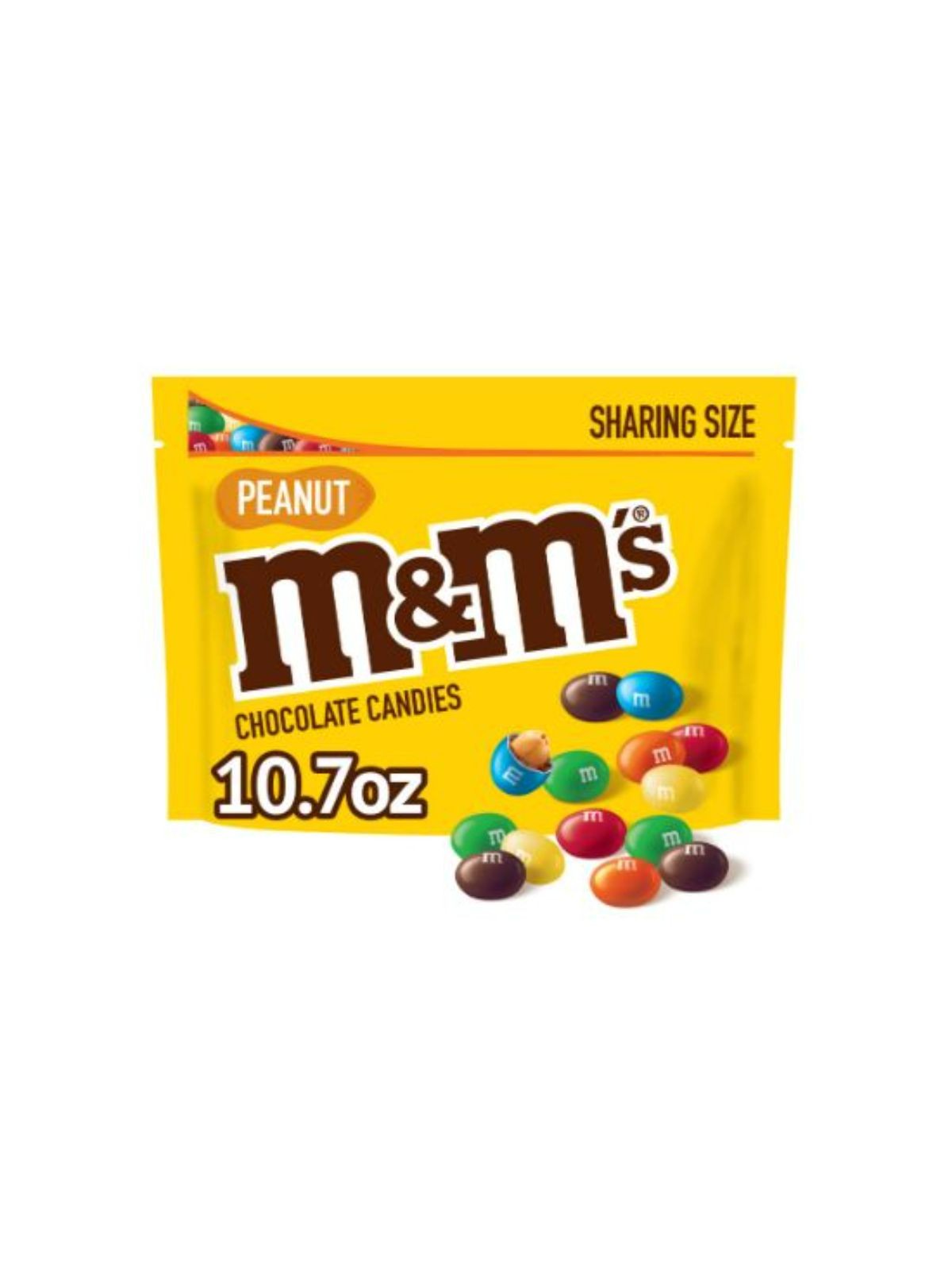 Order M&M's Peanut Sharing Size (10.7 oz) food online from Stock-Up Mart store, Marietta on bringmethat.com