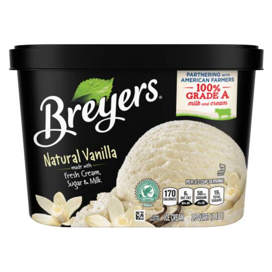 Order Breyers Natural Vanilla Ice Cream 48oz food online from The Ice Cream Shop store, Denver on bringmethat.com