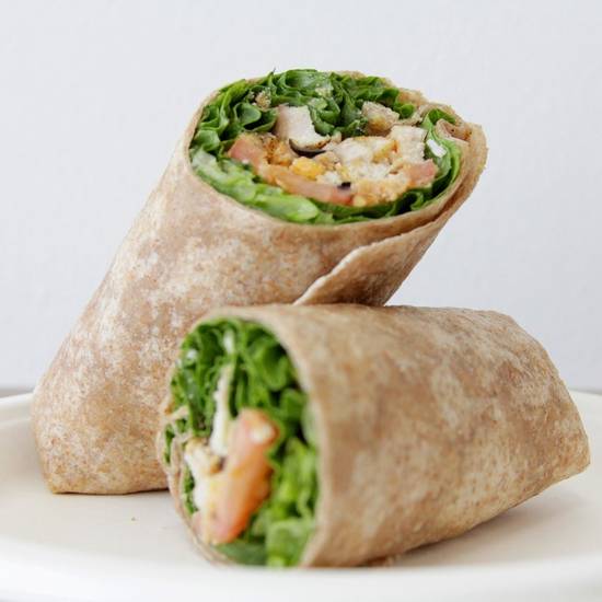 Order Chicken Caesar BLT Wrap - Full whole wheat food online from Fresh Healthy Cafe store, San Marcos on bringmethat.com