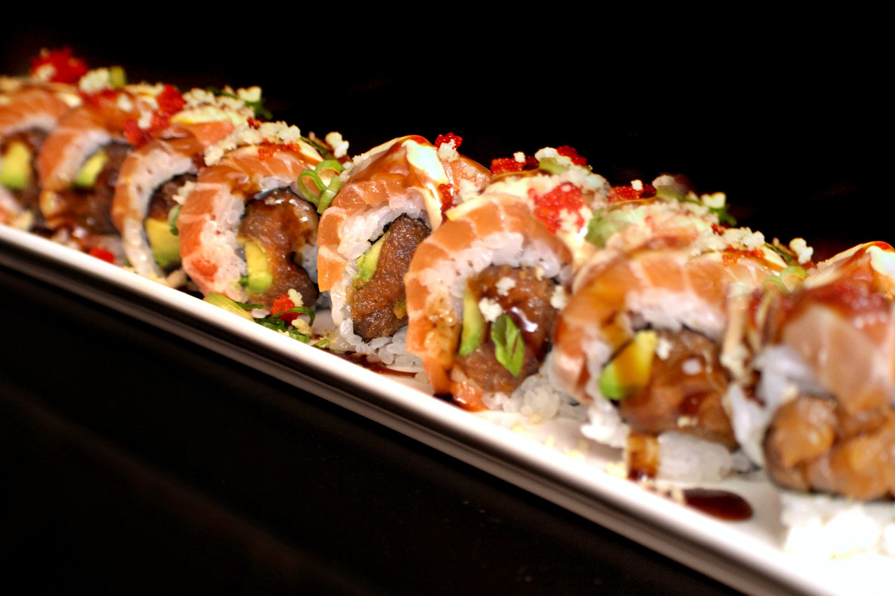 Order Geisha Girl Roll food online from Sushi Confidential store, Campbell on bringmethat.com