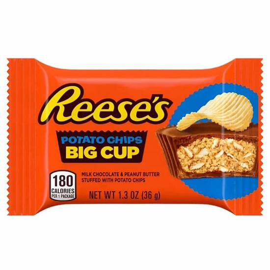 Order Reese's Potato Chips Big Cup Single Serving food online from IV Deli Mart store, Goleta on bringmethat.com