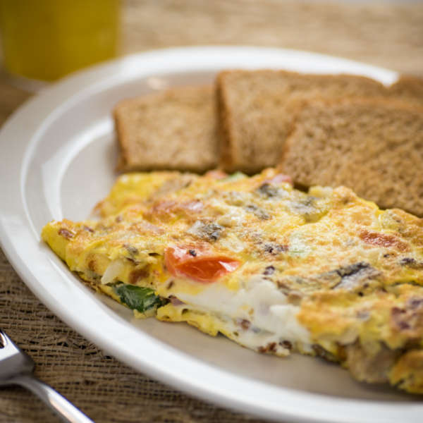 Order Tomato, Feta, Spinach Omelette food online from Flavors Around The Sqaure store, Painesville on bringmethat.com