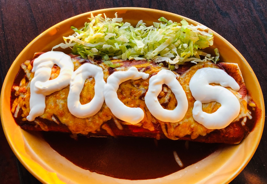 Order Wet & Wild Burrito food online from Poco Mexican/American Restaurant, Bar & Comedy Cabaret store, Doylestown on bringmethat.com