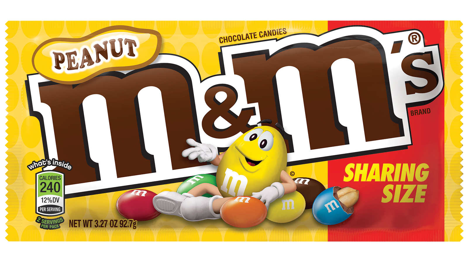 Order M＆M Peanut King Size 3oz food online from Extramile store, Downey on bringmethat.com