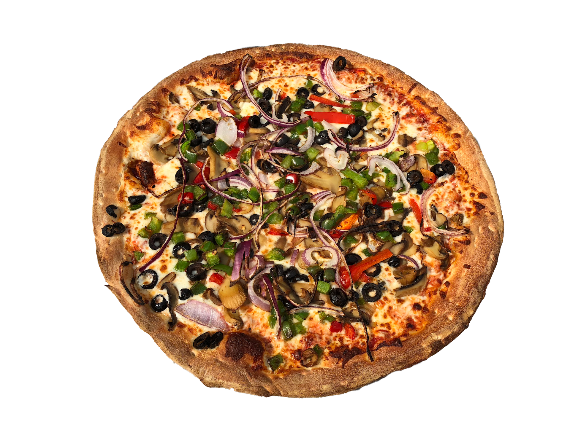 Order Veggie Pizza food online from Stars & Stripes Pizza store, Oklahoma City on bringmethat.com