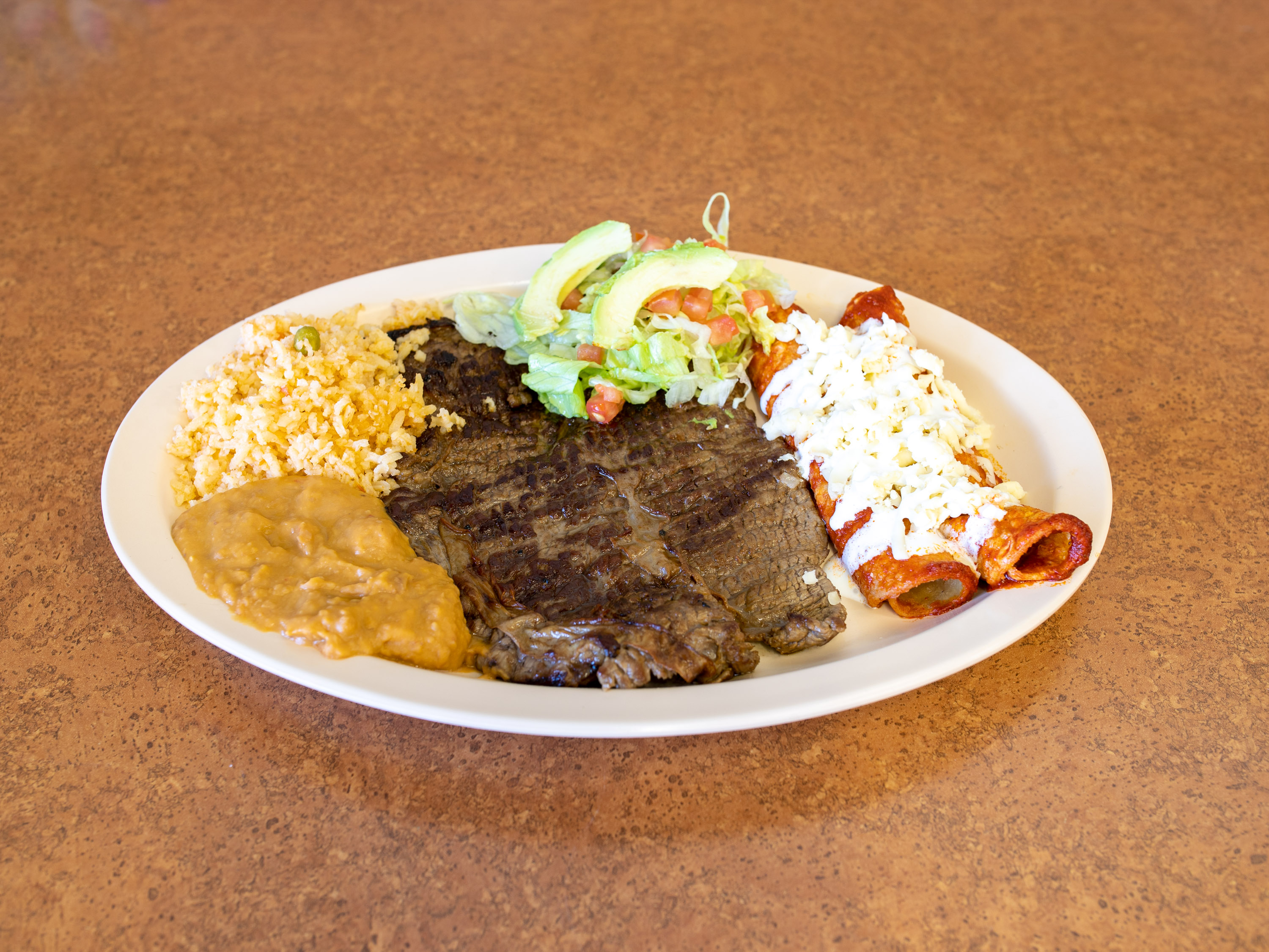 Order Tampiquena food online from La Huerta Grill store, St. Charles on bringmethat.com