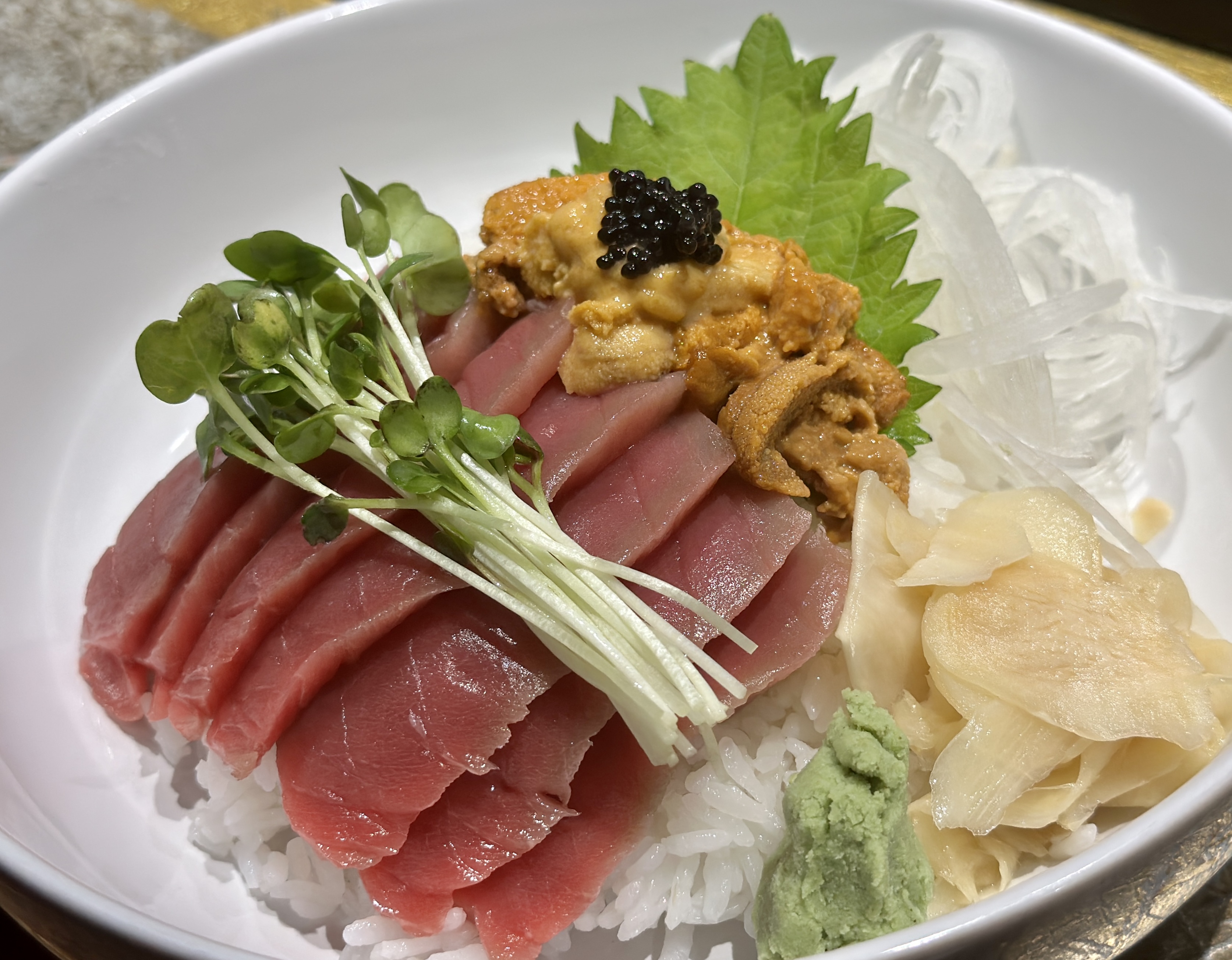 Order Maguro Uni Don food online from Blue Fin Sushi store, San Francisco on bringmethat.com