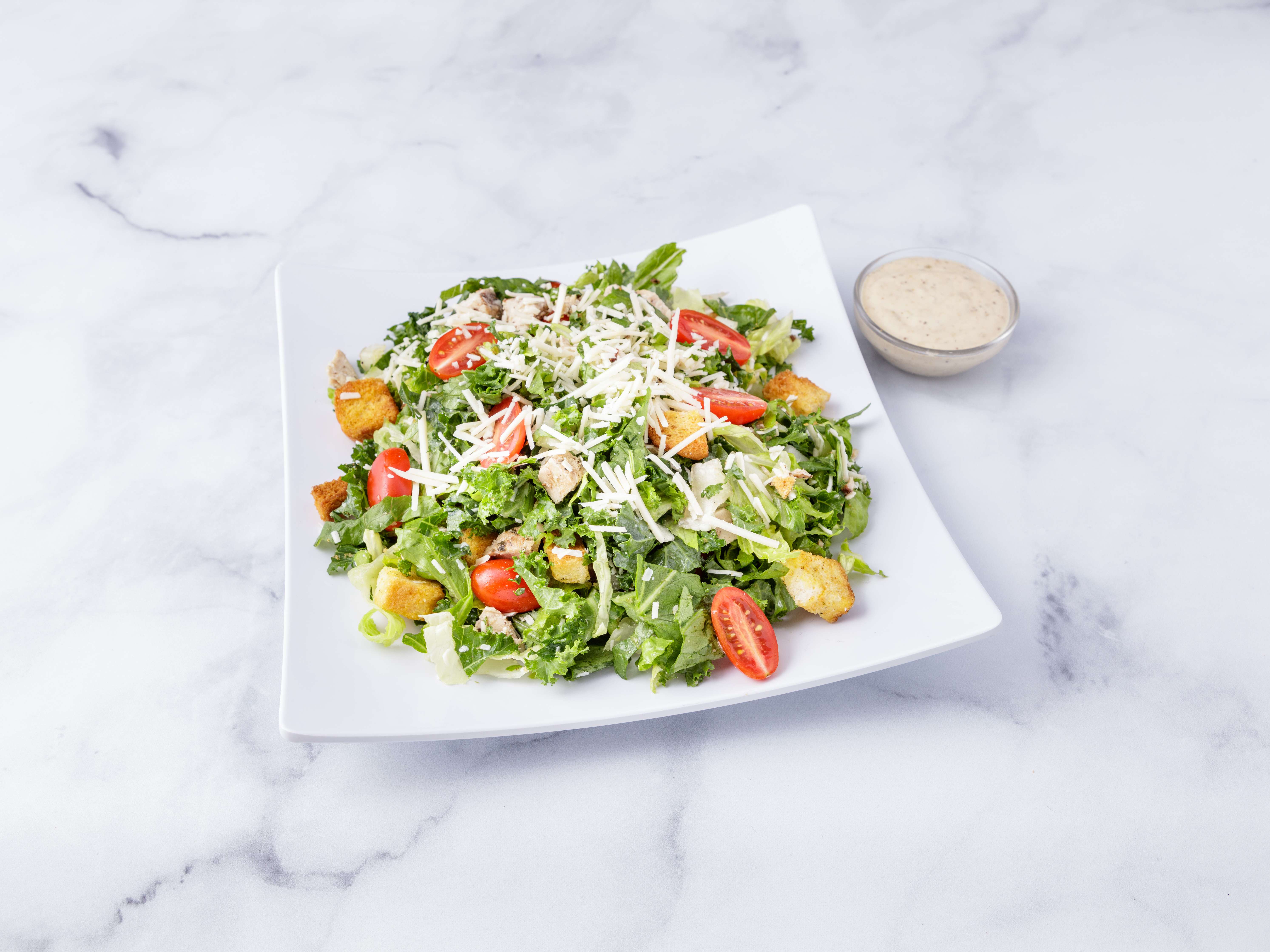 Order Kale Chicken Caesar Salad food online from Hestia store, New York on bringmethat.com