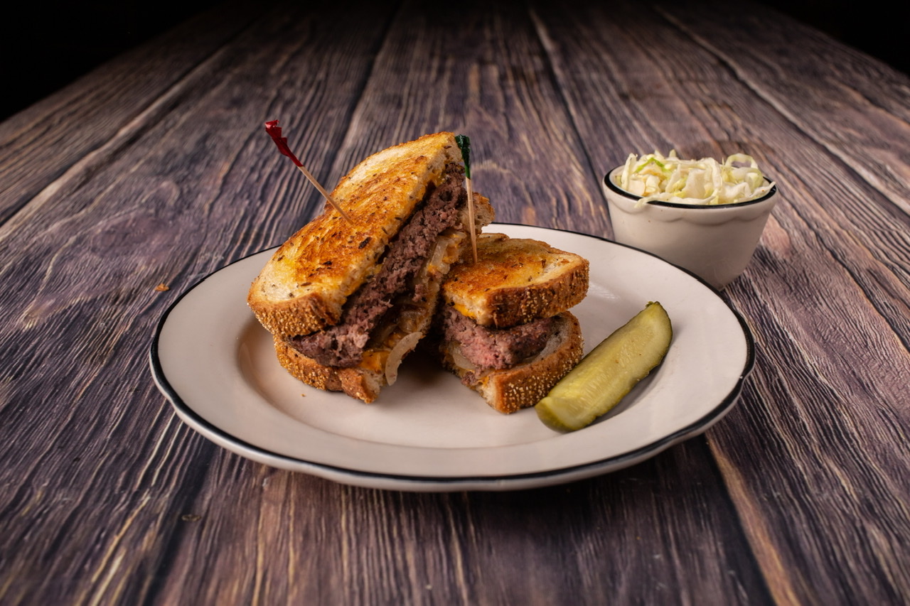 Order Classic Patty Melt Burger food online from House of Pies store, Los Angeles on bringmethat.com