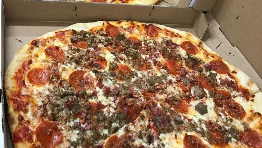 Order Meat Lover Pizza - Small 14'' (6 Slices) food online from Planet Pizza store, Ridgefield on bringmethat.com