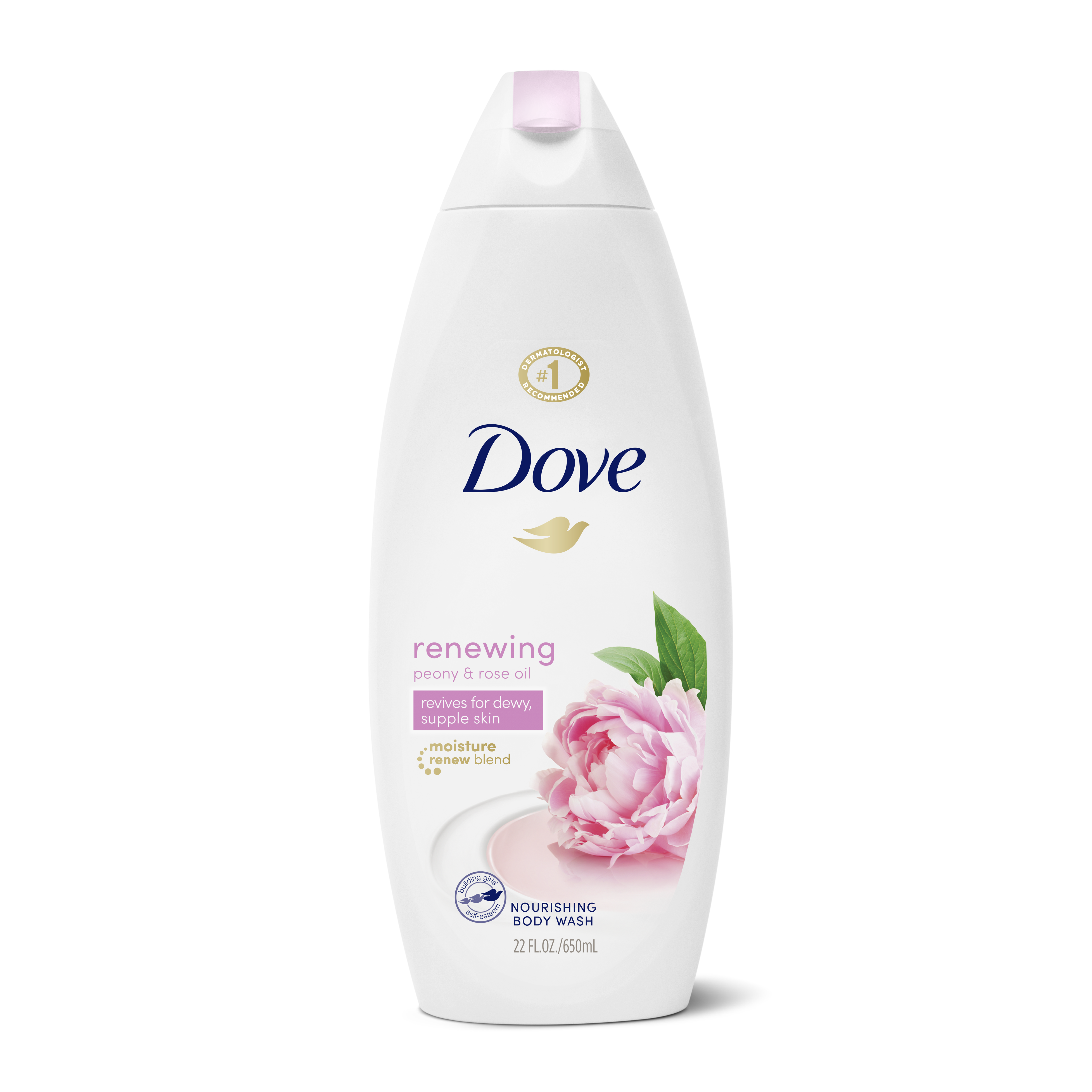 Order Dove Renewing Body Wash, Peony and Rose Oil - 22 oz food online from Bartell store, Edmonds on bringmethat.com