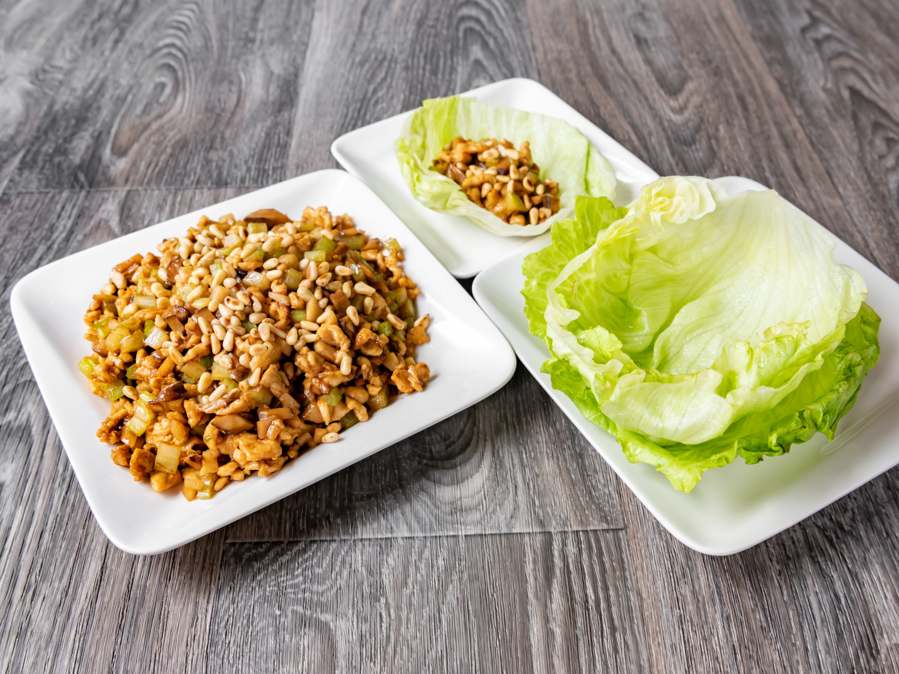 Order Minced Chicken Lettuce Cup food online from Big lantern chinese store, San Francisco on bringmethat.com