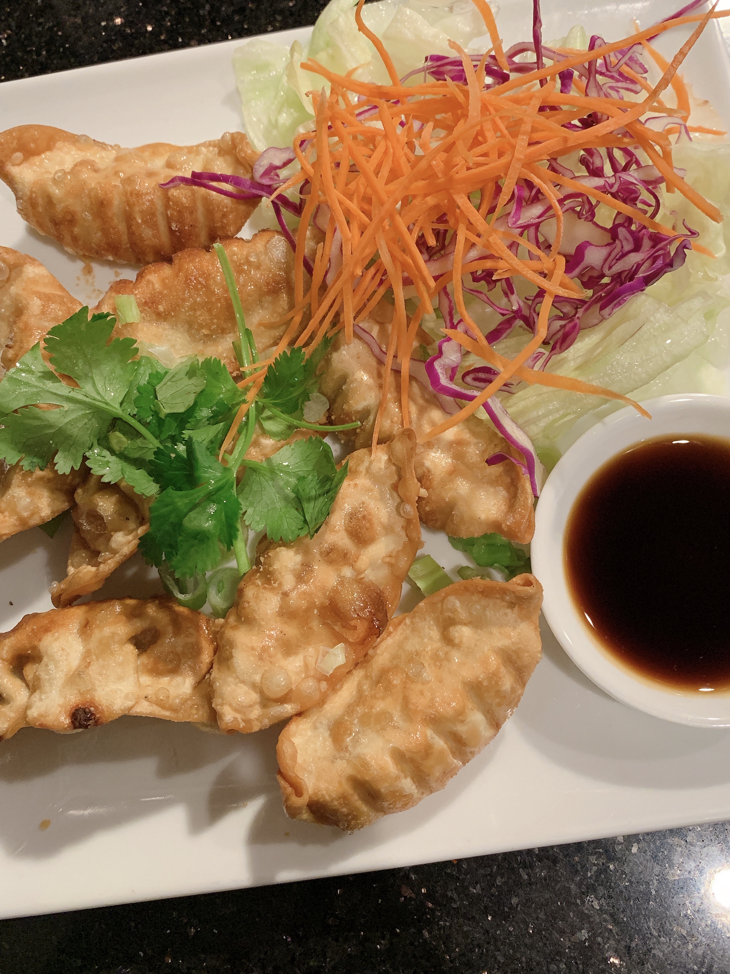 Order Fried Dumpling food online from Exotic Thai Cafe store, Woodland Hills on bringmethat.com