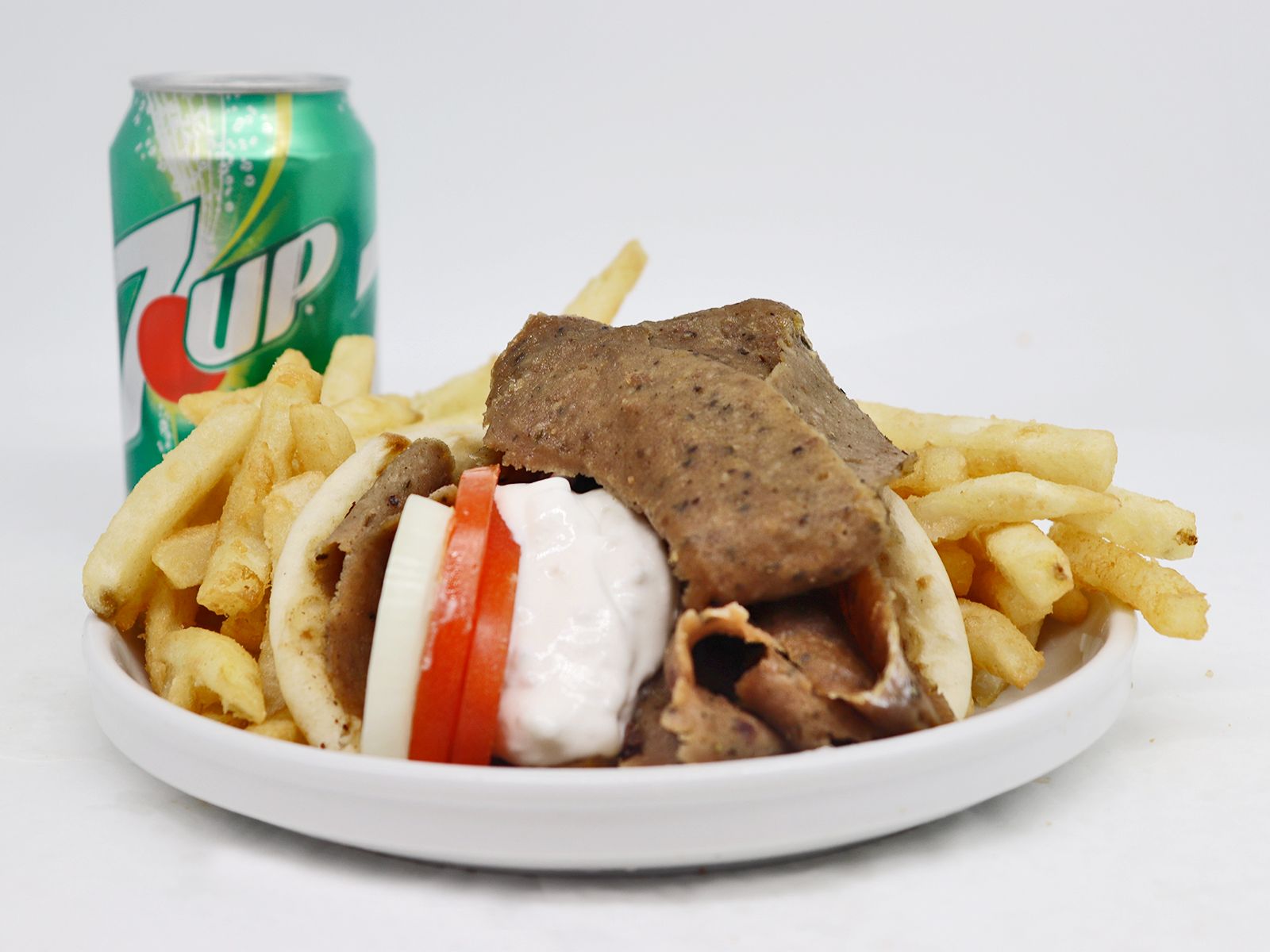 Order Gyro Sandwich COMBO food online from Seashell #6 store, Chicago on bringmethat.com