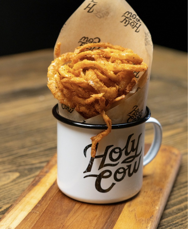 Order Onion Strings food online from Holy Cow - Culver City store, Culver City on bringmethat.com