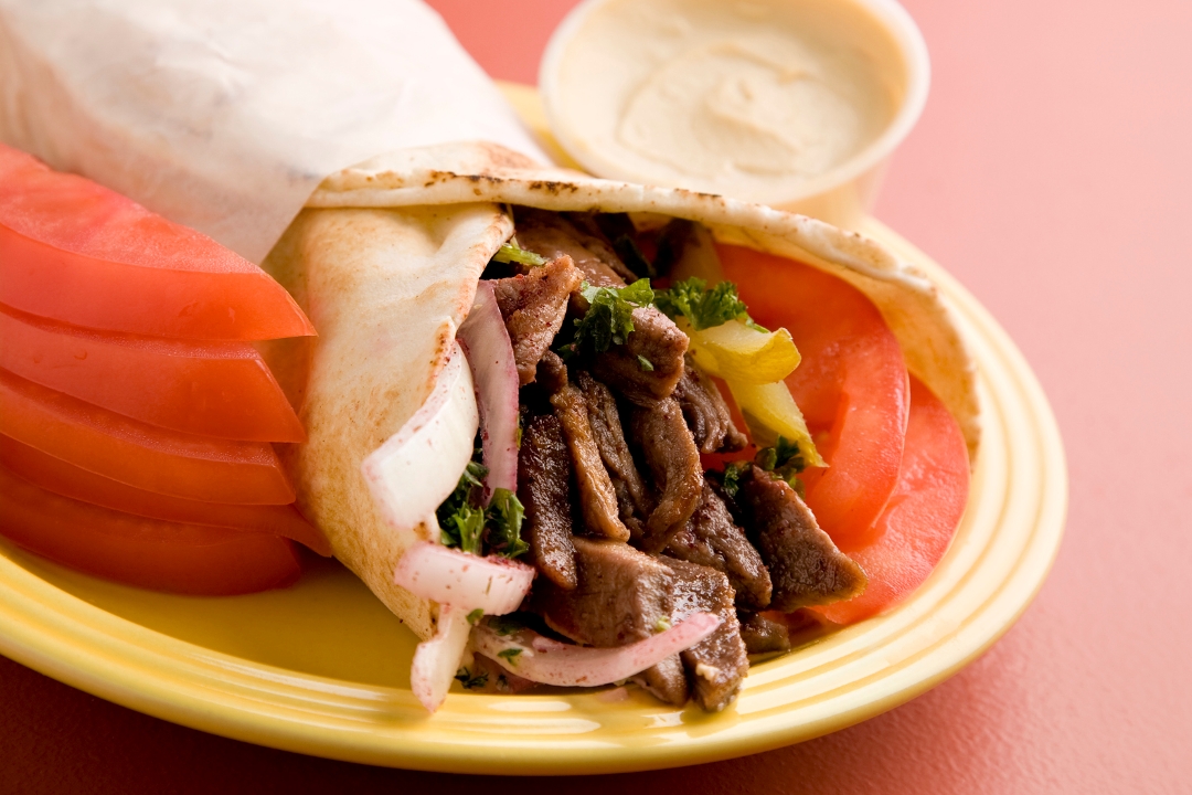 Order Beef Shawarma Wrap food online from "The Original" Mr. Kabob store, Berkley on bringmethat.com
