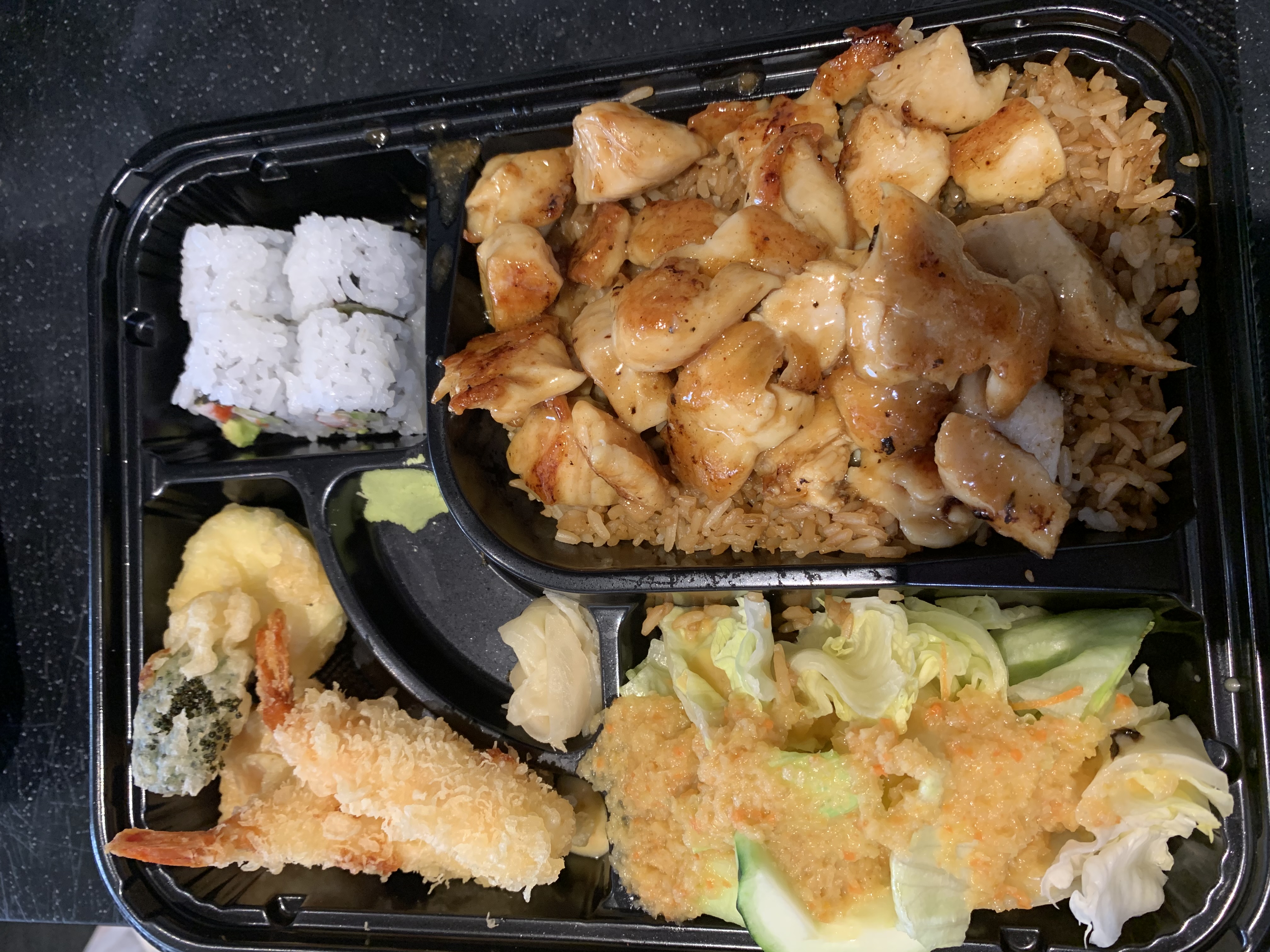 Order Chicken Hibachi Deluxe Bento Box food online from Fugu Express store, Marietta on bringmethat.com
