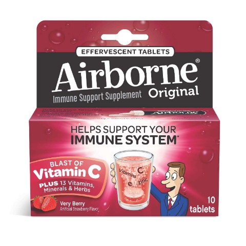 Order Airborne Effervescent Tabs Berry 10 Count food online from 7-Eleven store, Dallas on bringmethat.com