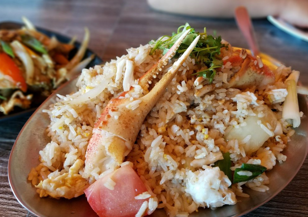 Order Crab Fried Rice food online from Khaosan Thai Street Food store, Woodland Hills on bringmethat.com