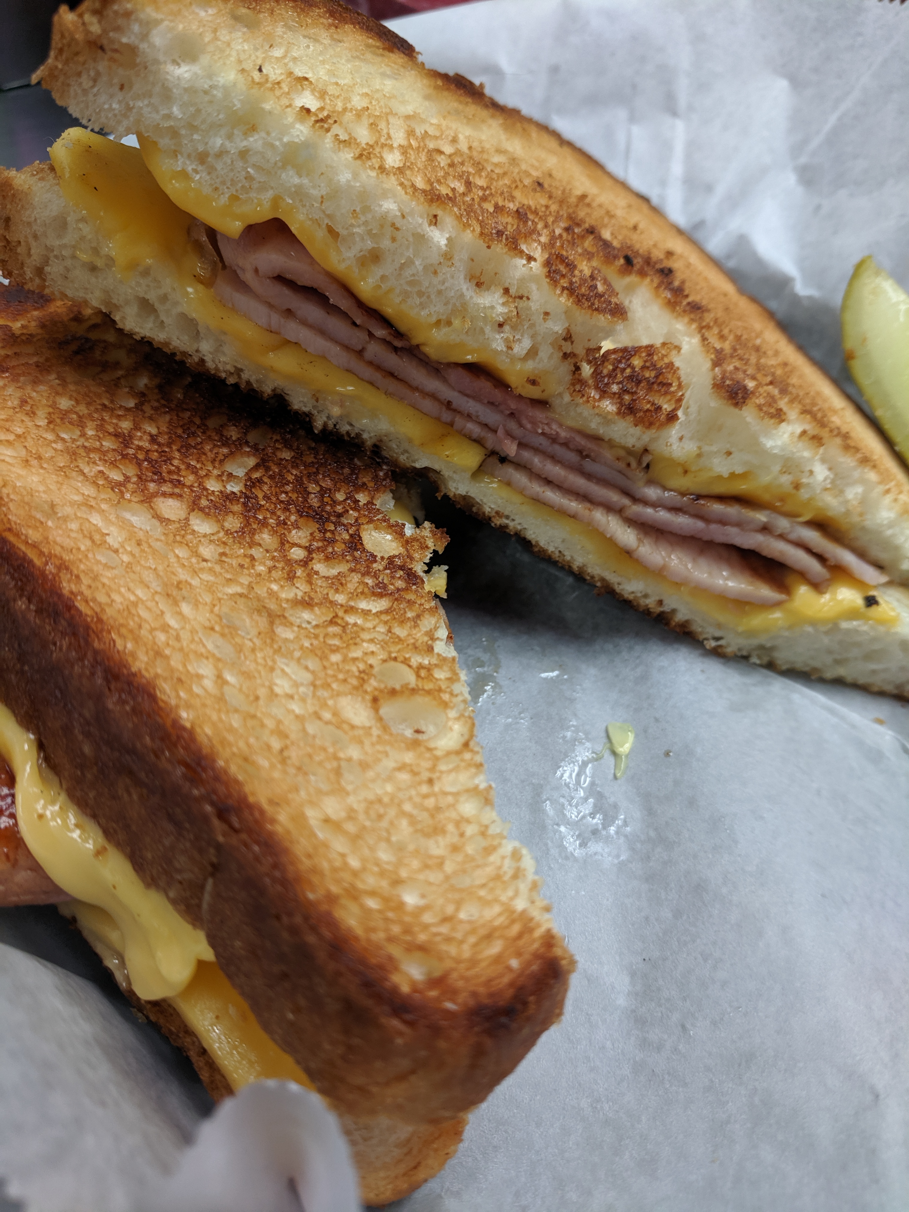Order Grilled Cheese with Ham Specialty Sandwich food online from Eagle Restaurant store, Downers Grove on bringmethat.com