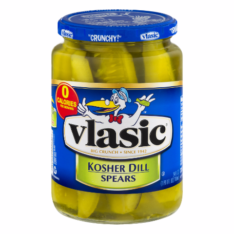 Order Vlasic Kosher Dill Spears 24oz food online from 7-Eleven store, Dallas on bringmethat.com