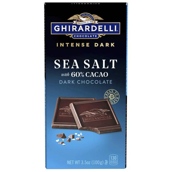 Order Ghirardelli Intense Dark Chocolate Bar, Sea Salt 60% Cacao, 3.5 OZ food online from Cvs store, MONTEZUMA on bringmethat.com