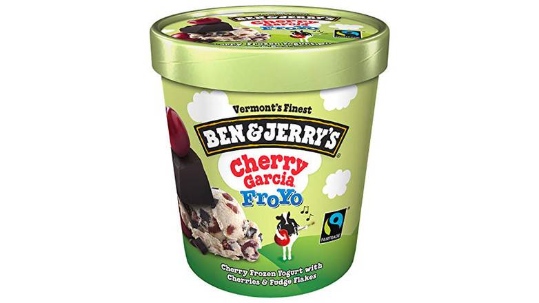 Order Ben & Jerrys Frozen Yogurt Cherry Garcia food online from Trumbull Mobil store, Trumbull on bringmethat.com