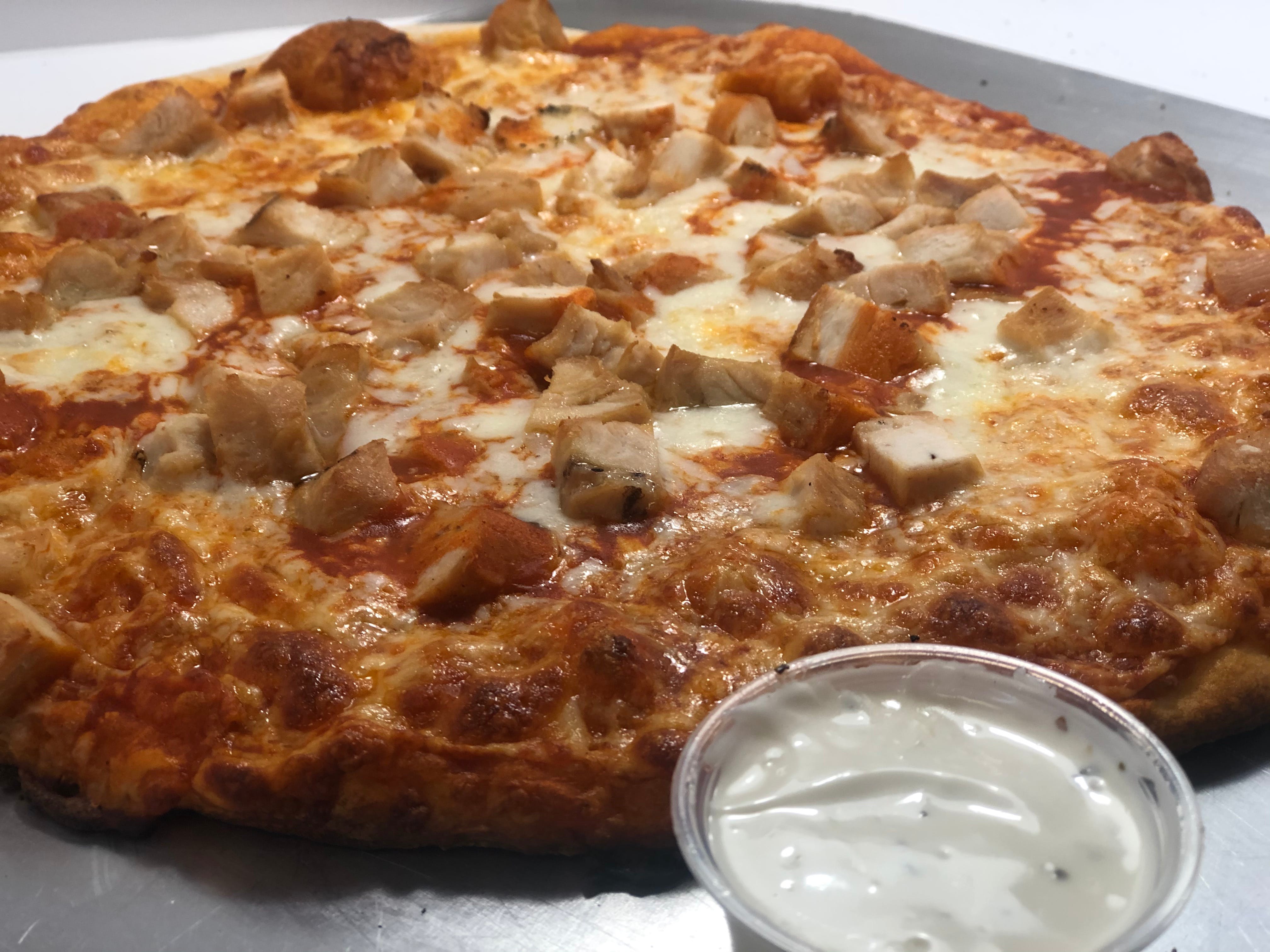 Order Buffalo Chicken Pizza - 12'' food online from Lombardo Pizza store, Wyoming on bringmethat.com
