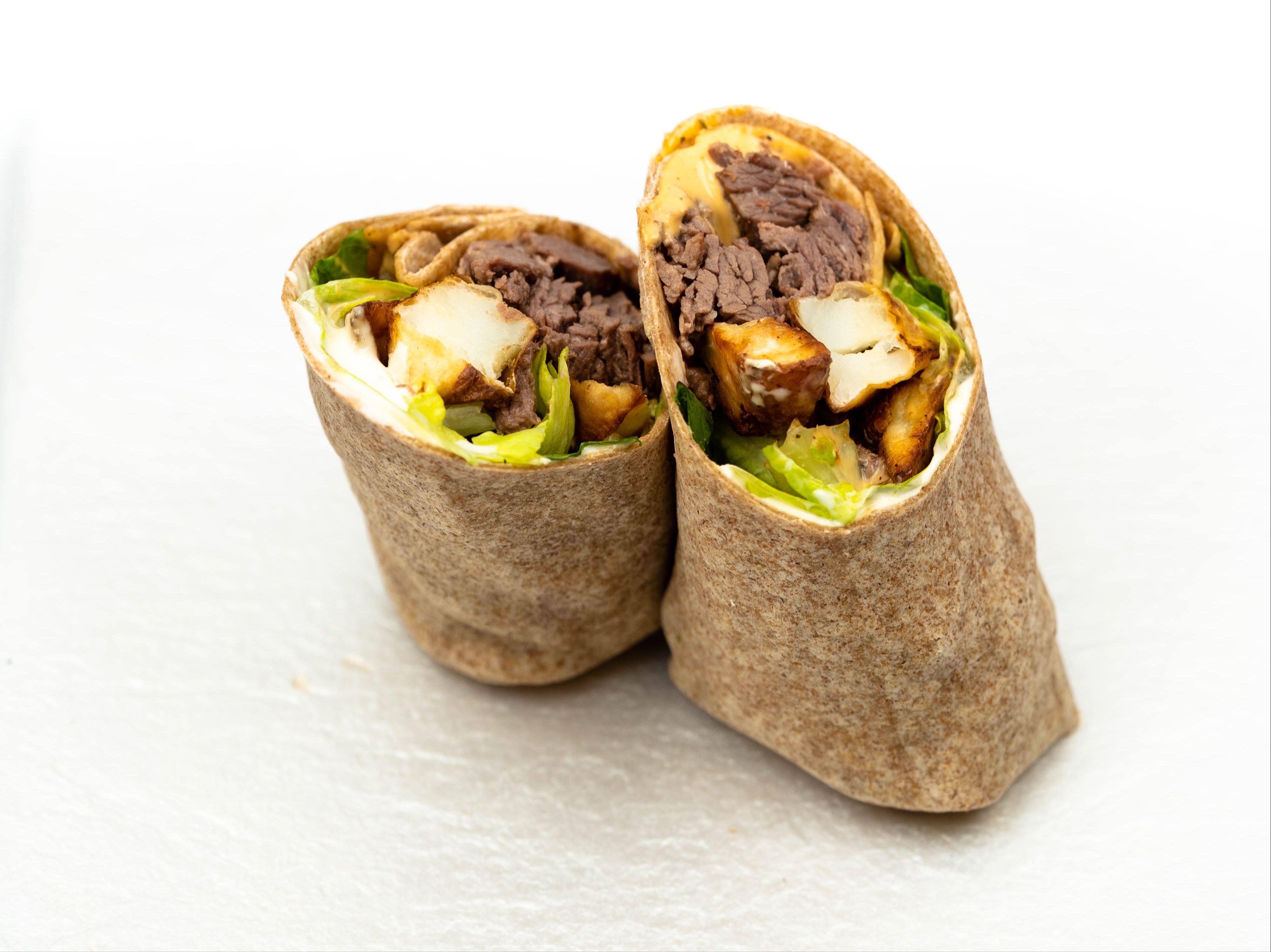 Order MEAT & TATERZ WRAP food online from Clean Eatz store, Canton on bringmethat.com