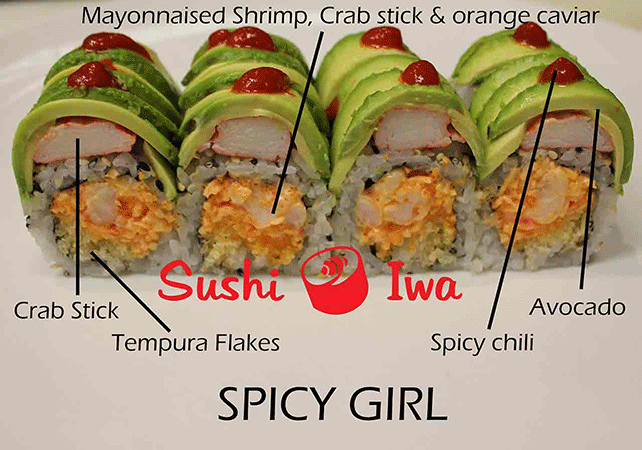 Order SPICY GIRLS food online from Sushi Iwa store, Apex on bringmethat.com