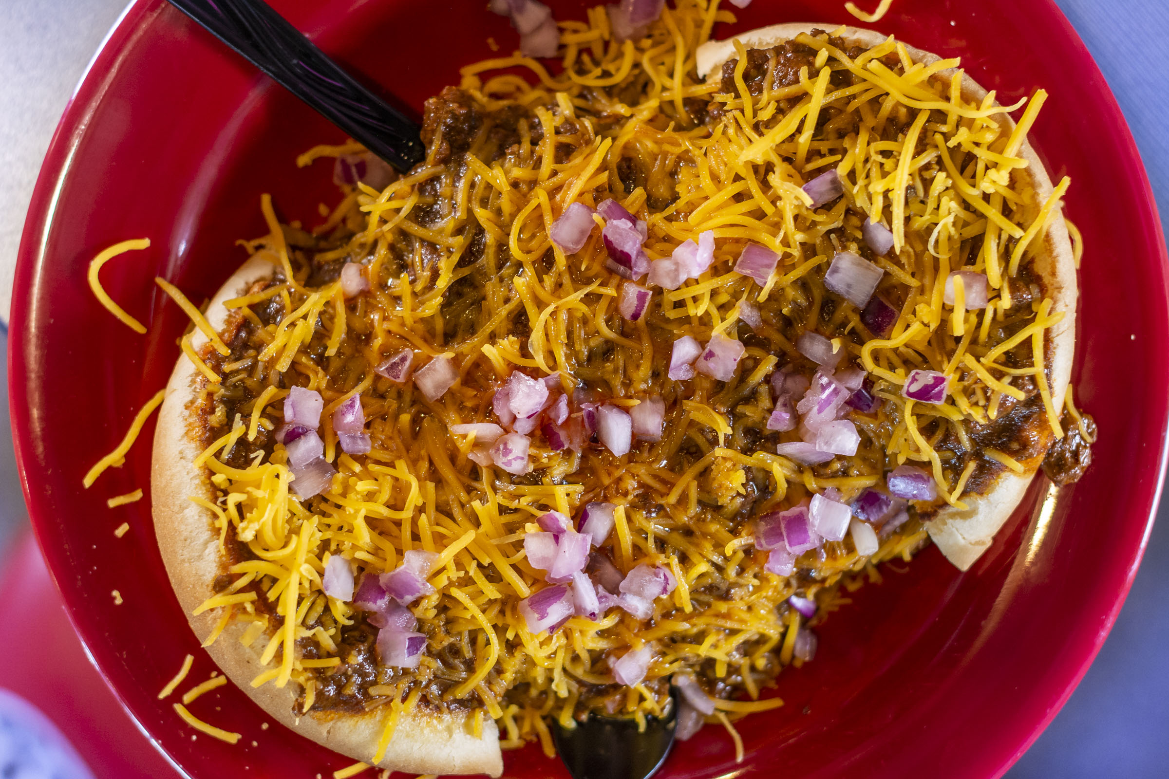Order Chili Cheese Burger food online from The Garage store, Denton on bringmethat.com