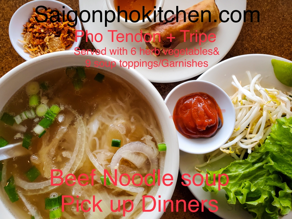 Order S4. Tendon (Ha long bay) SOUP : PHO BO Gan: -3PD food online from Saigon Pho Kitchen store, Morgantown on bringmethat.com