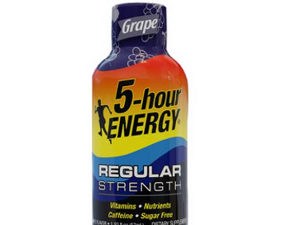 Order 5-Hour Energy Grape 1.93 oz food online from Raley'S store, South Lake Tahoe on bringmethat.com