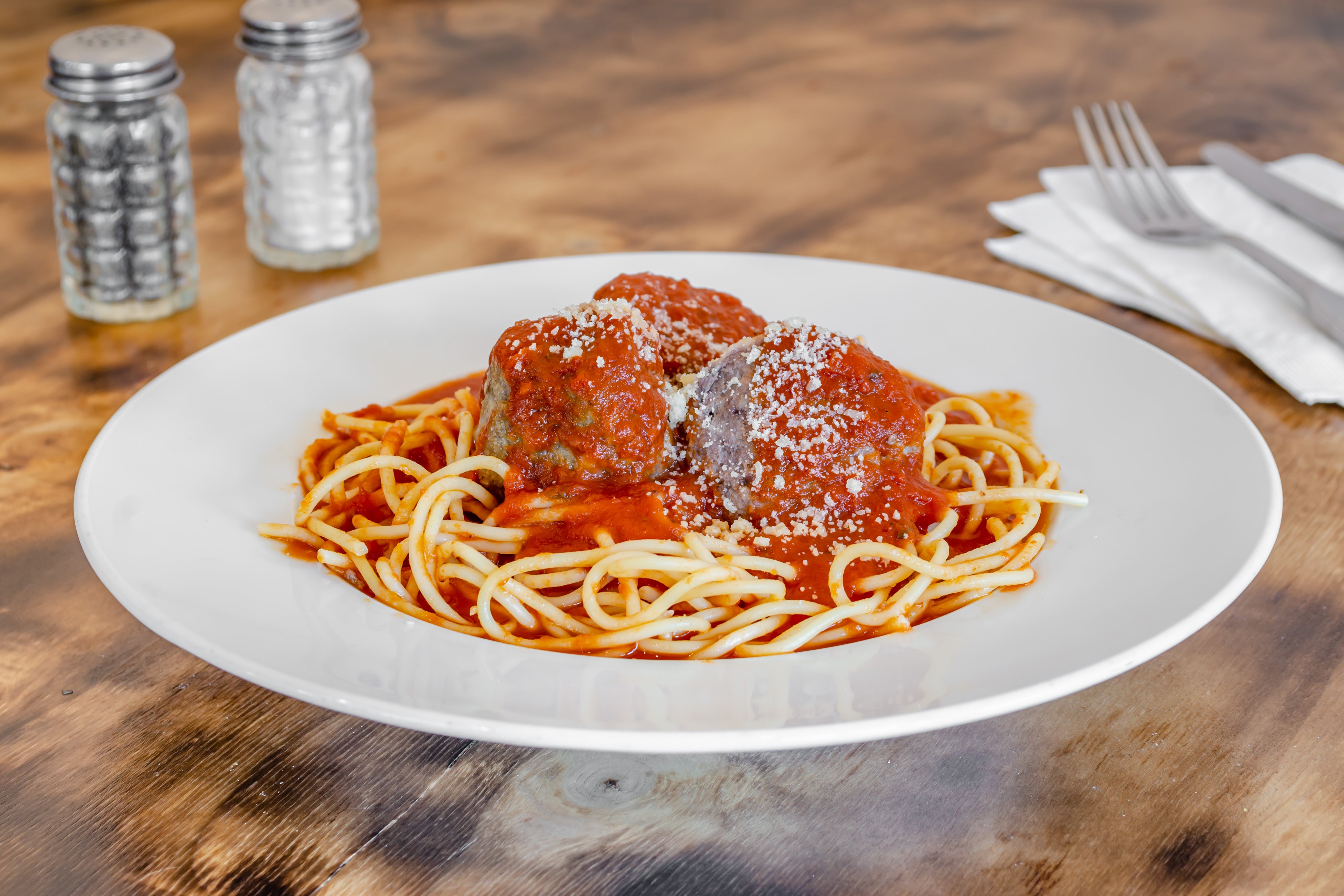 Order Spaghetti & Meatballs - Pasta food online from Pizza 238 store, Millwood on bringmethat.com