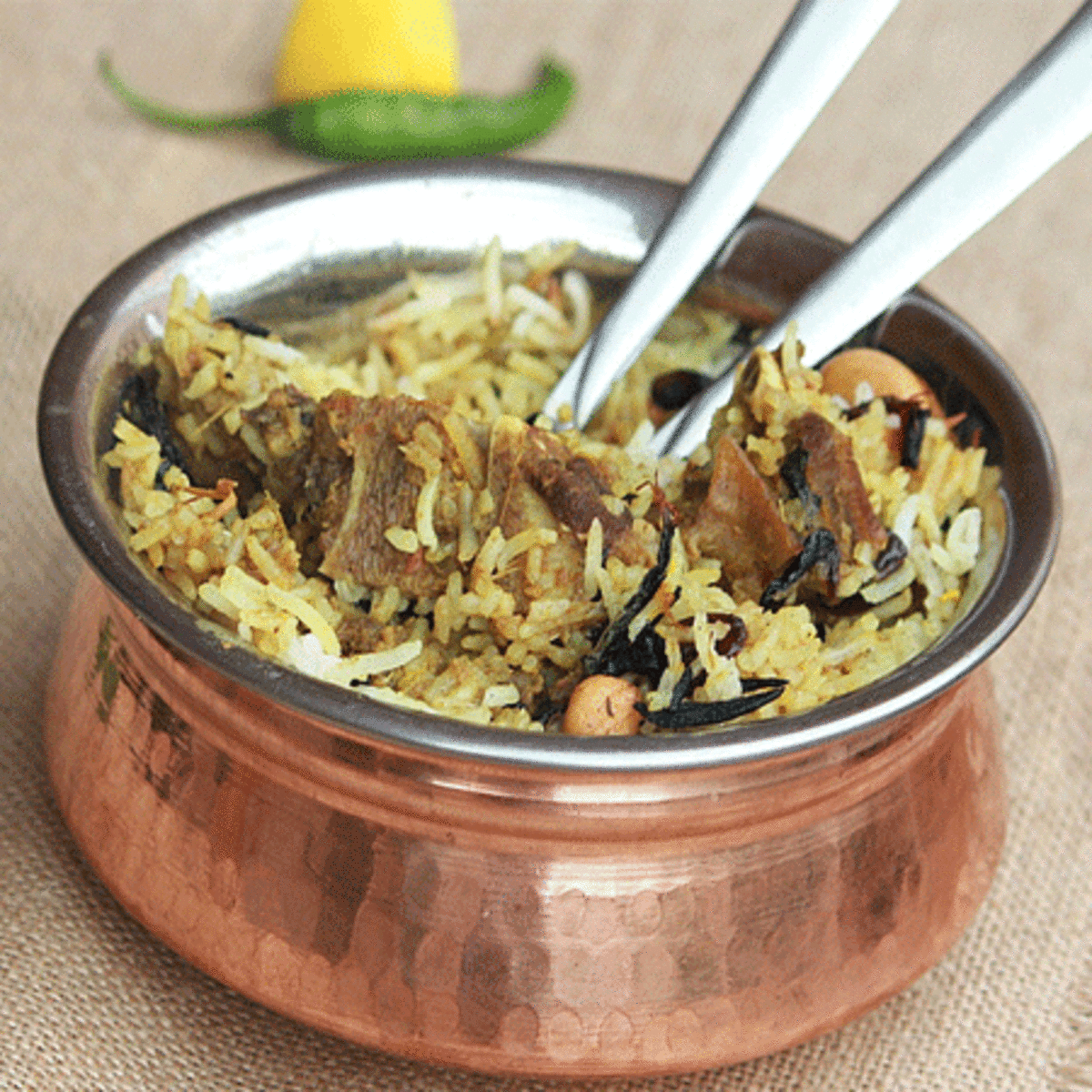 Order Paradise Biryani Goat food online from Aroma Indian Kitchen store, Columbus on bringmethat.com