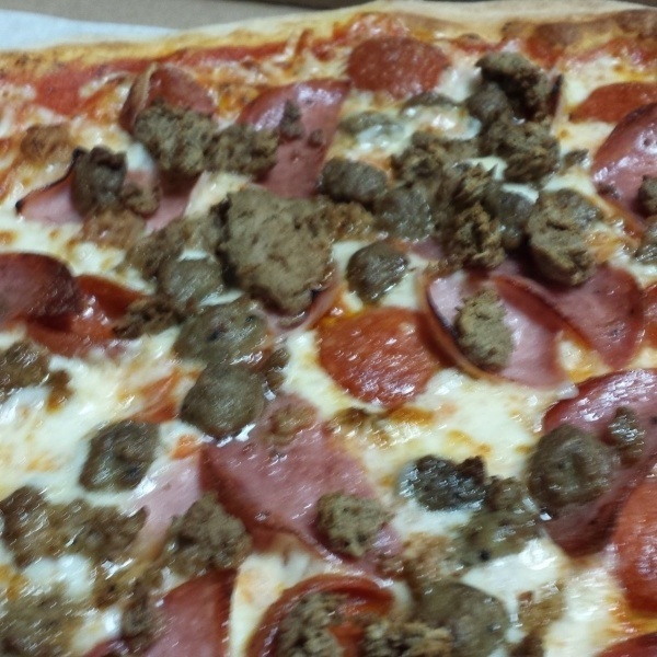 Order Meat Lovers Pizza food online from Asparagus pizza store, Los Angeles on bringmethat.com