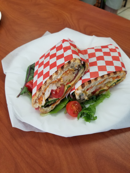 Order Grilled Chicken Panini food online from Pizza Pino store, San Francisco on bringmethat.com