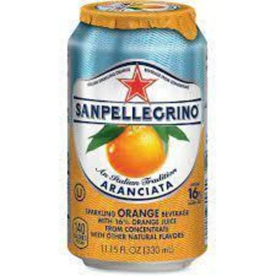 Order San Pellegrino Italian Sparkling Drink - Orange food online from IV Deli Mart store, Goleta on bringmethat.com