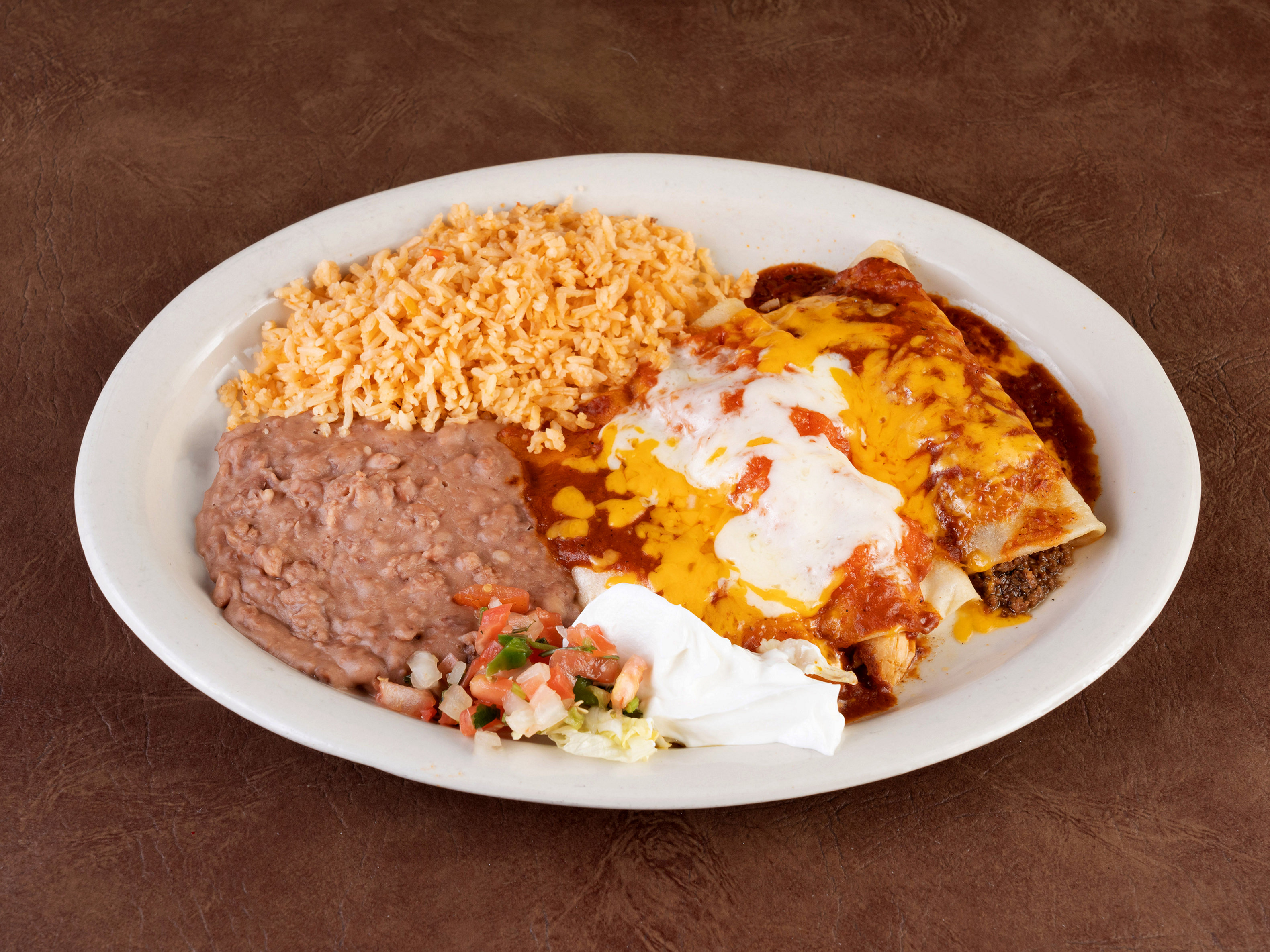 Order Enchiladas Combo food online from Cafe Del Sol store, Katy on bringmethat.com