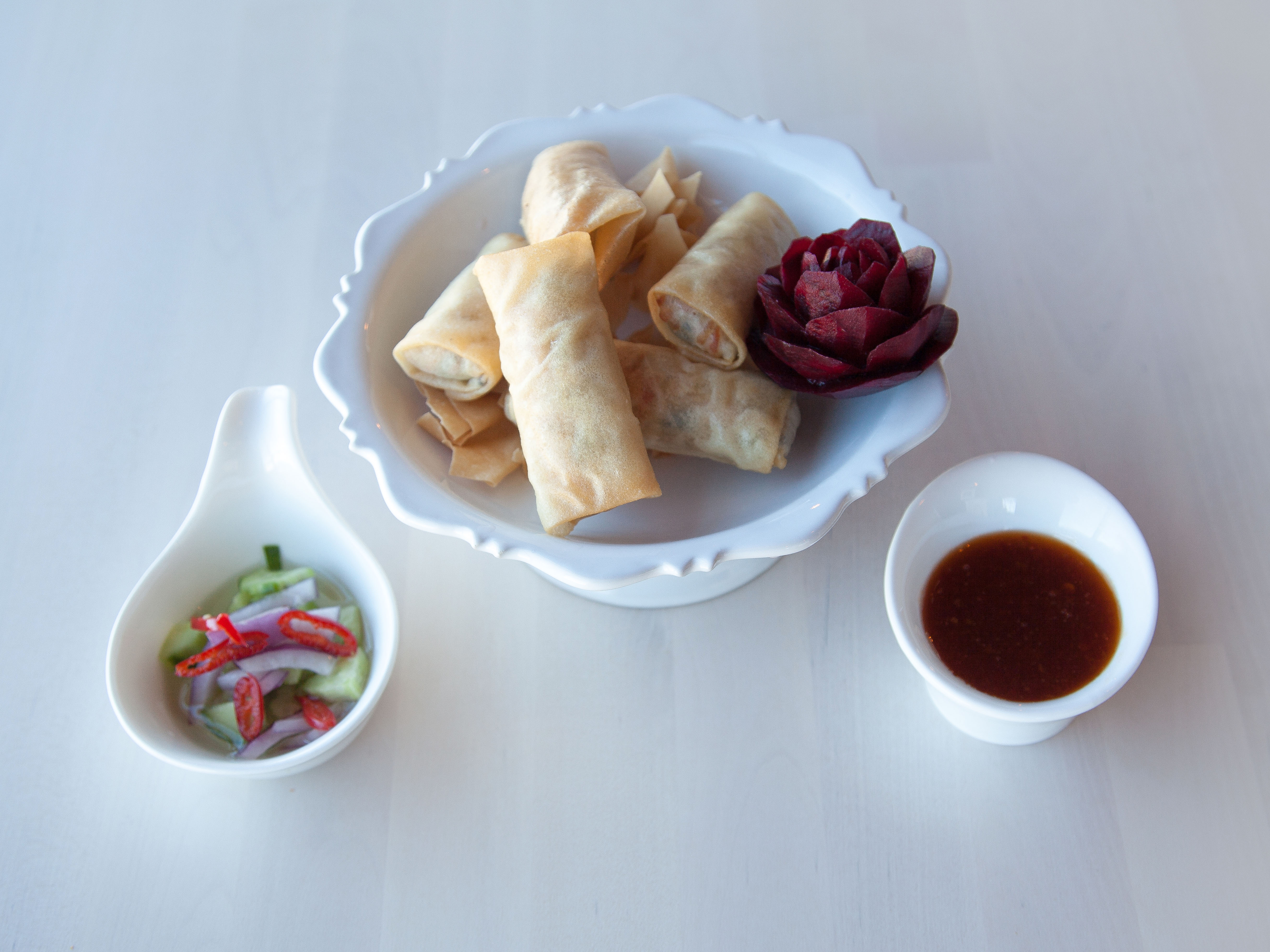 Order Spring Roll food online from Subhannahong Royal Thai Cuisine store, Redondo Beach on bringmethat.com