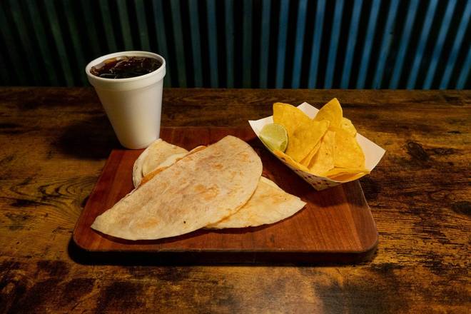 Order Cheese Quesadilla food online from Jurassic Street Tacos store, Pleasant Grove on bringmethat.com