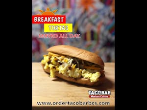 Order Torta food online from Tacobar store, College Station on bringmethat.com