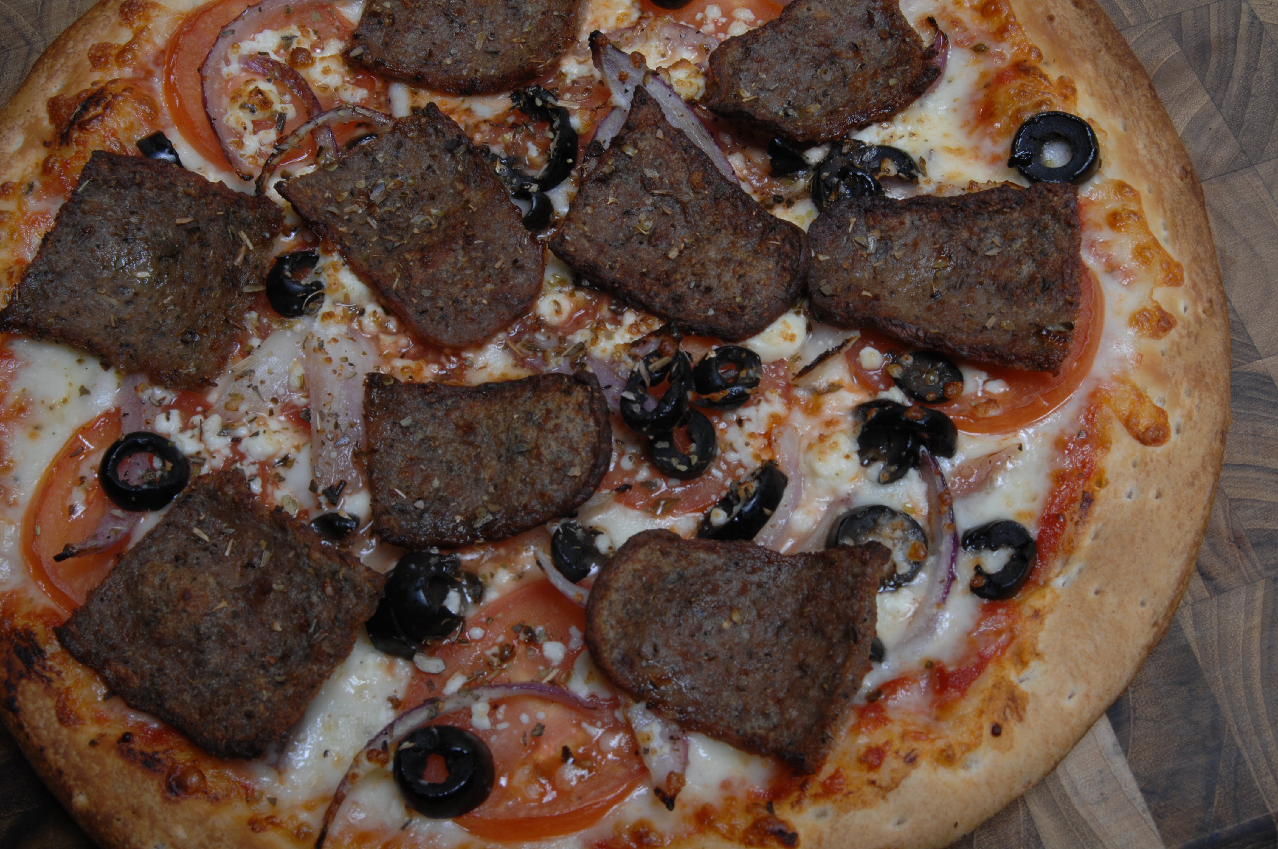 Order Greek Pizza - Small 10" food online from La Gourmet Pizza store, Dallas on bringmethat.com