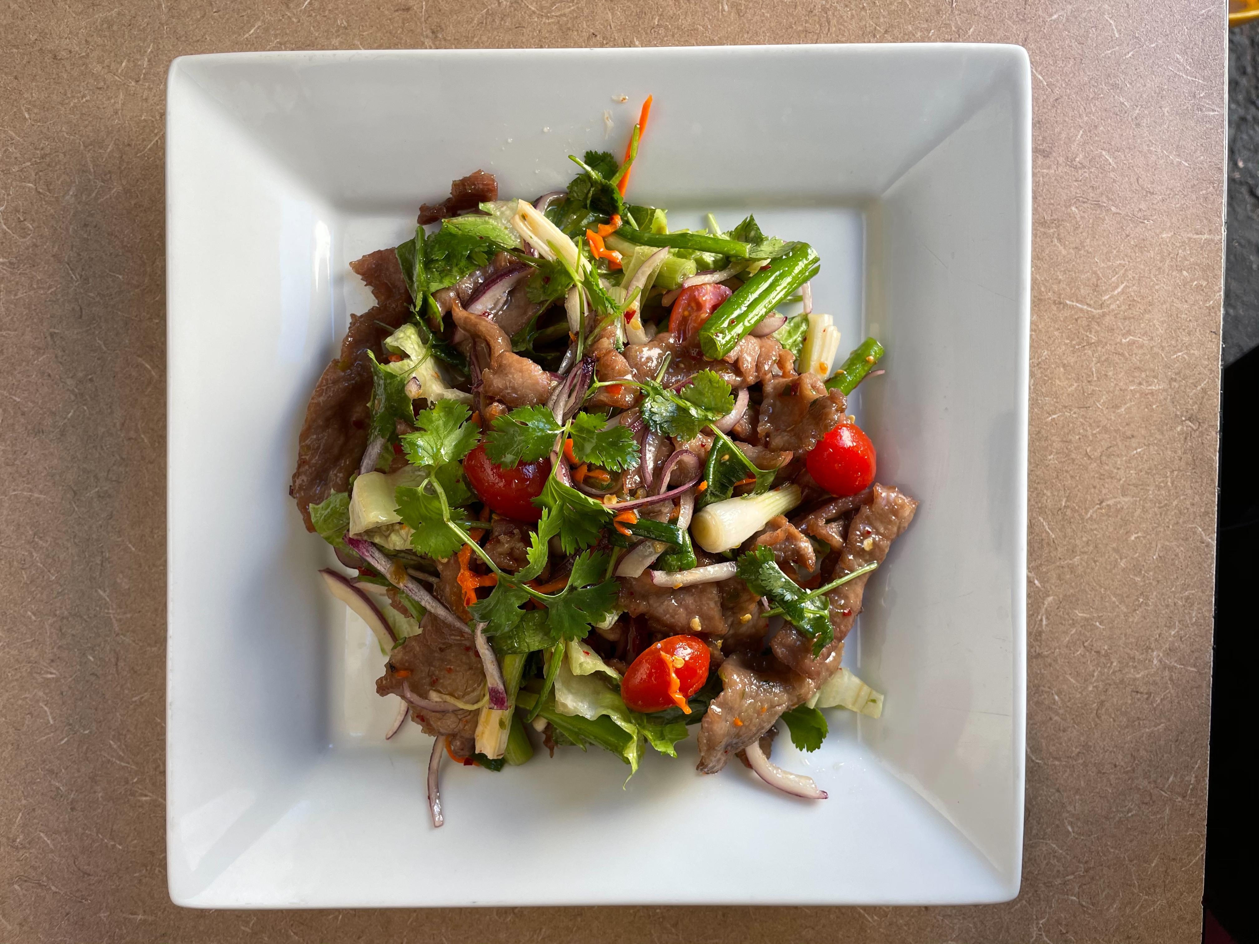 Order 10. Beef Salad food online from Malee Thai Cuisine store, Carson on bringmethat.com