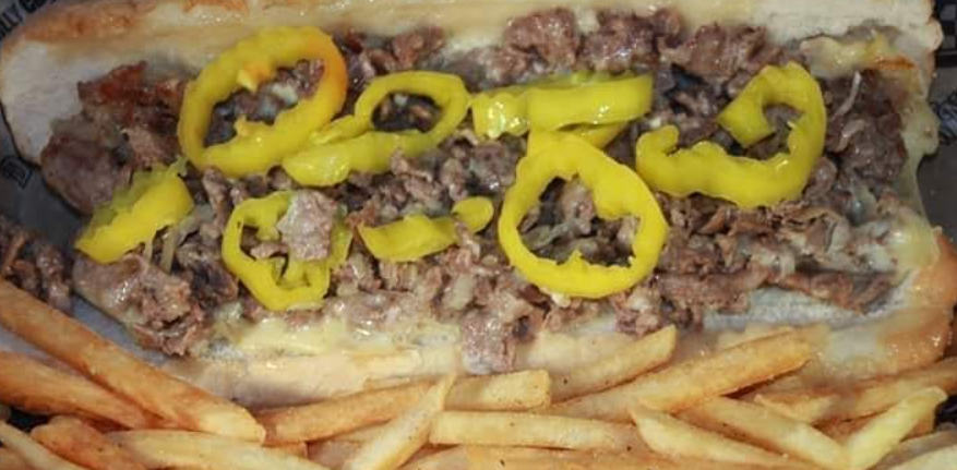 Order 6. Pepper Cheesesteak food online from Fred's Downtown Philly store, Lewisville on bringmethat.com