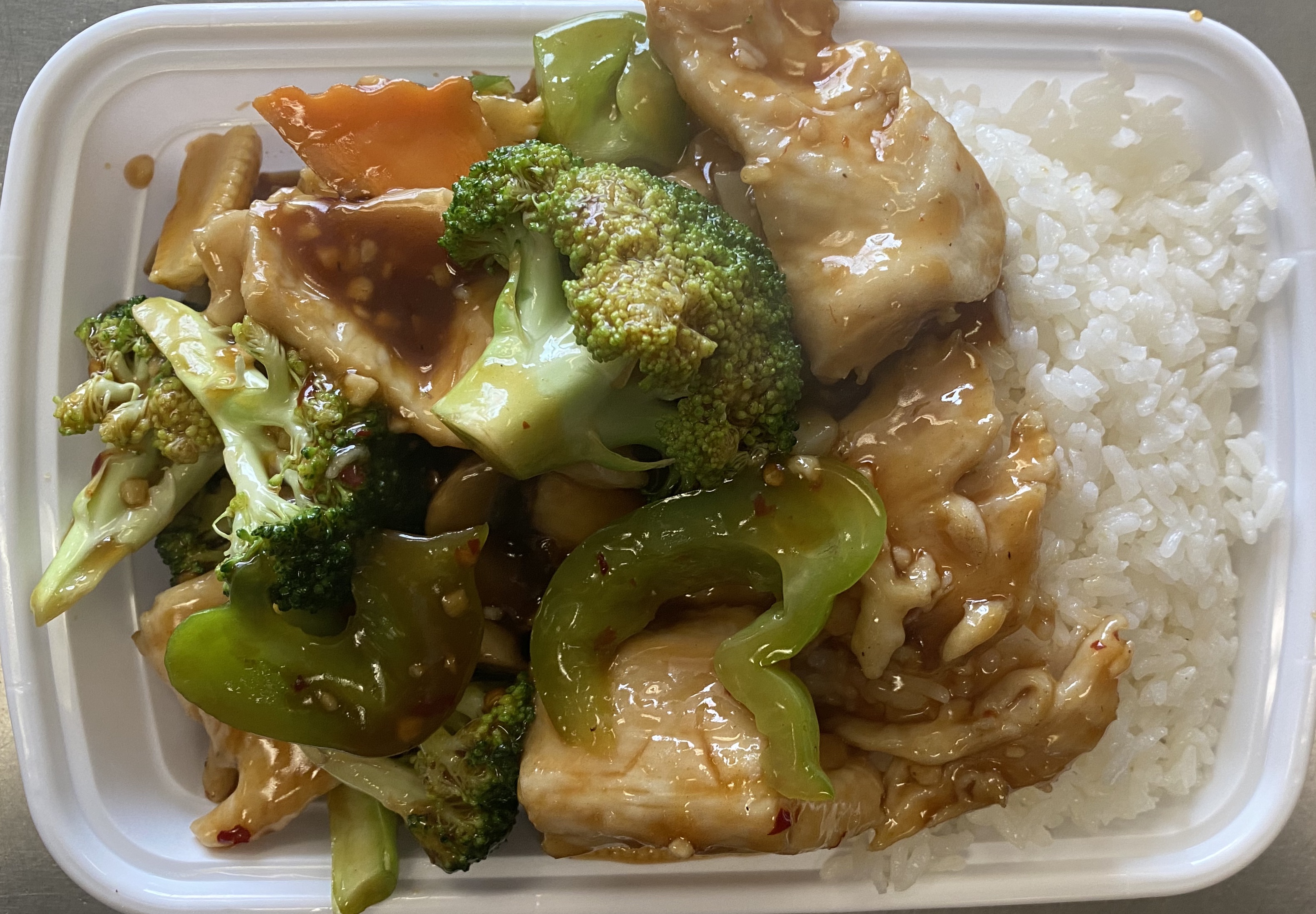 Order D12. Chicken with Garlic Sauce food online from Tang's Wok store, Bedford Heights on bringmethat.com