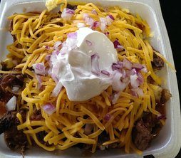 Order Texas Loaded Baked Potato food online from Shorty Texas B-B-Q store, Seagoville on bringmethat.com