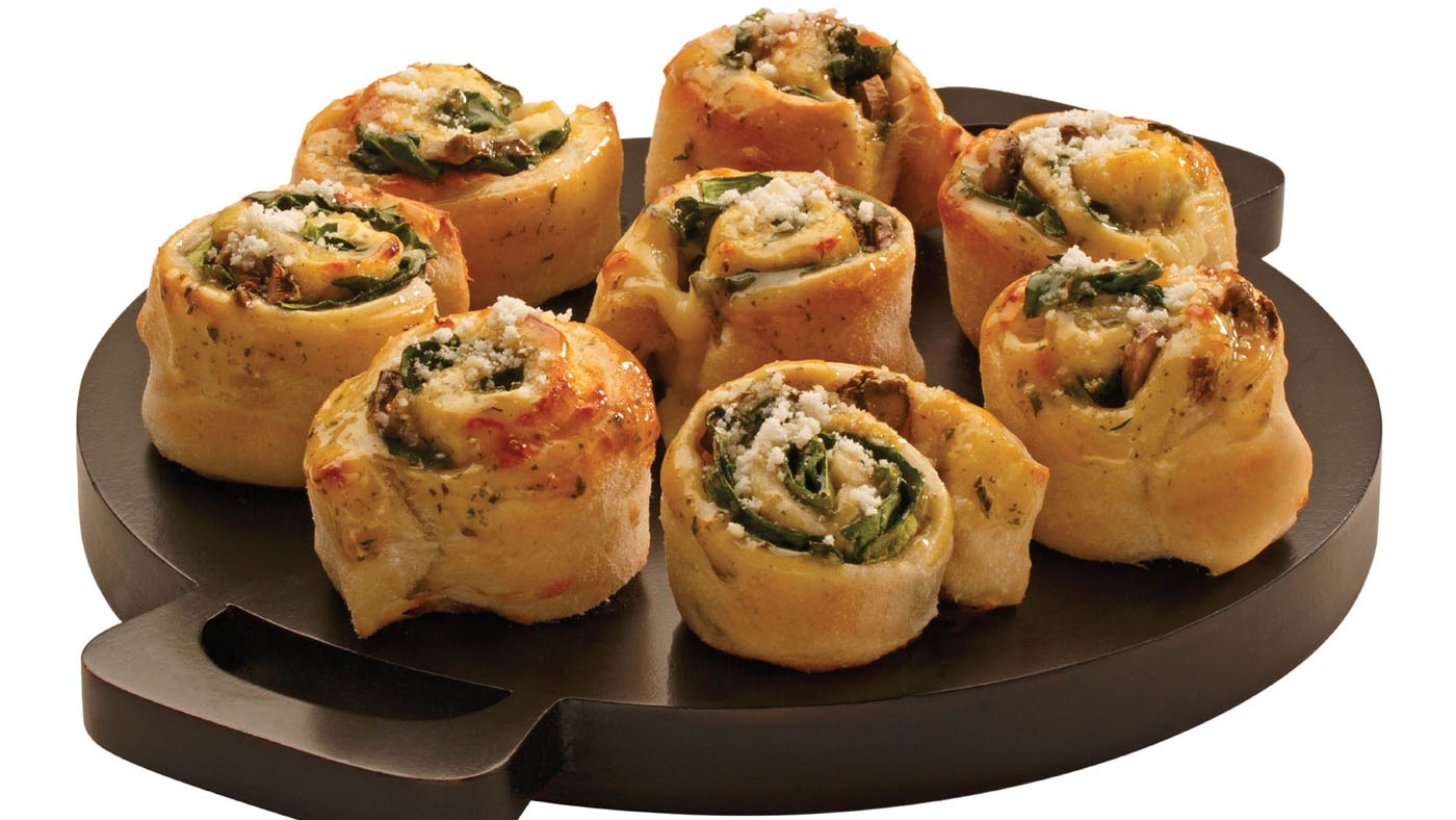 Order Vocelli Spinach and Mushroom Roll food online from Vocelli Pizza store, Arlington on bringmethat.com