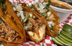 Order Chicken Quesabirria food online from Los Tacos & Desserts store, Chicago on bringmethat.com