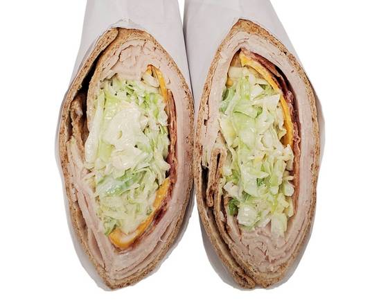 Order Turkey Bacon Wrap 11oz. food online from Lucky California store, Hollister on bringmethat.com